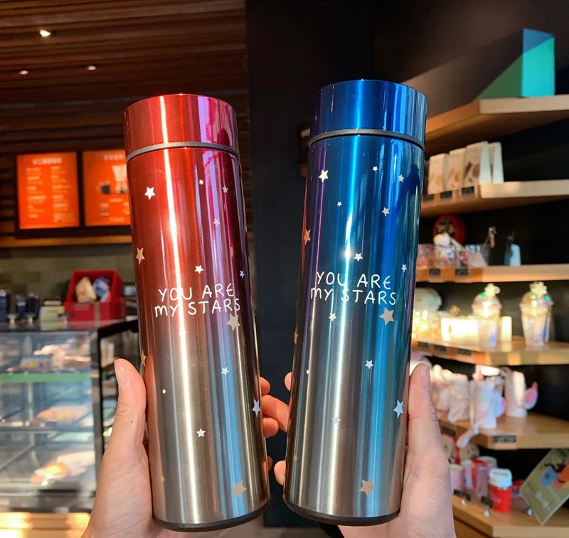 
OEM 500ml LED Coffee Mug Temperature Display control Thermos Smart Intelligent Termo Digital Vacuum Flask Smart water bottle 