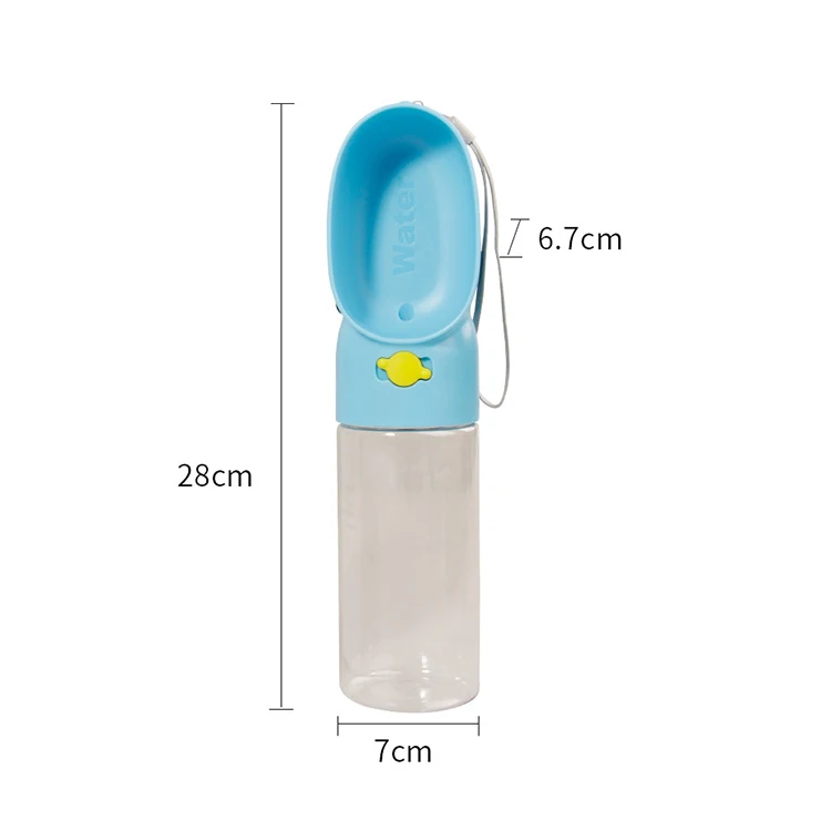 Wholesale Manufactory walking portable plastic travel recycling dispenser Pet dog water bottle