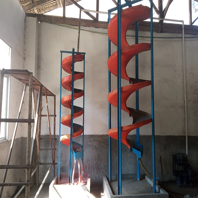 High Capacity Industrial Gold Mining Machinery Spiral Chute Gravity Separator For Minerals