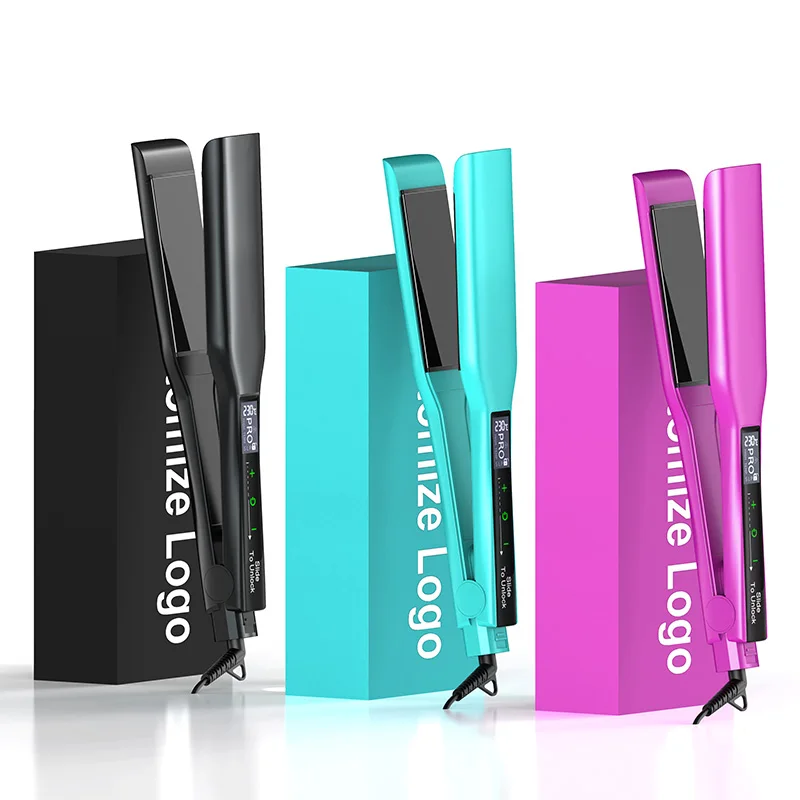 Touch Screen 450F High Temperature Lcd Hair Straightener Mch Heating Ceramic Fast Heating Hair Flat Iron