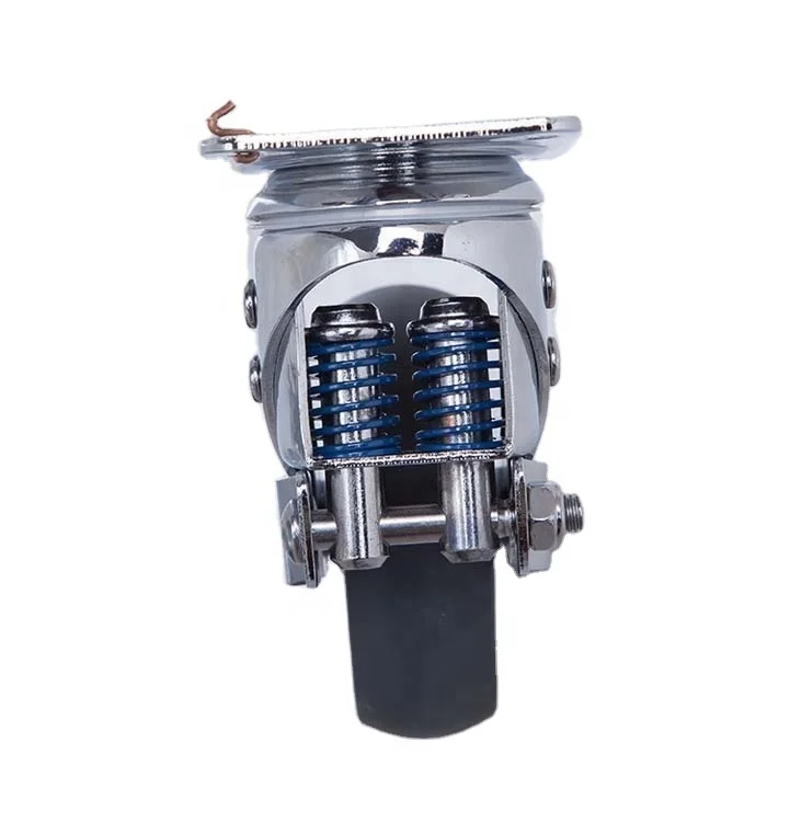 Spring Loaded shock absorbing 5Inch TPR Medical Caster Wheel