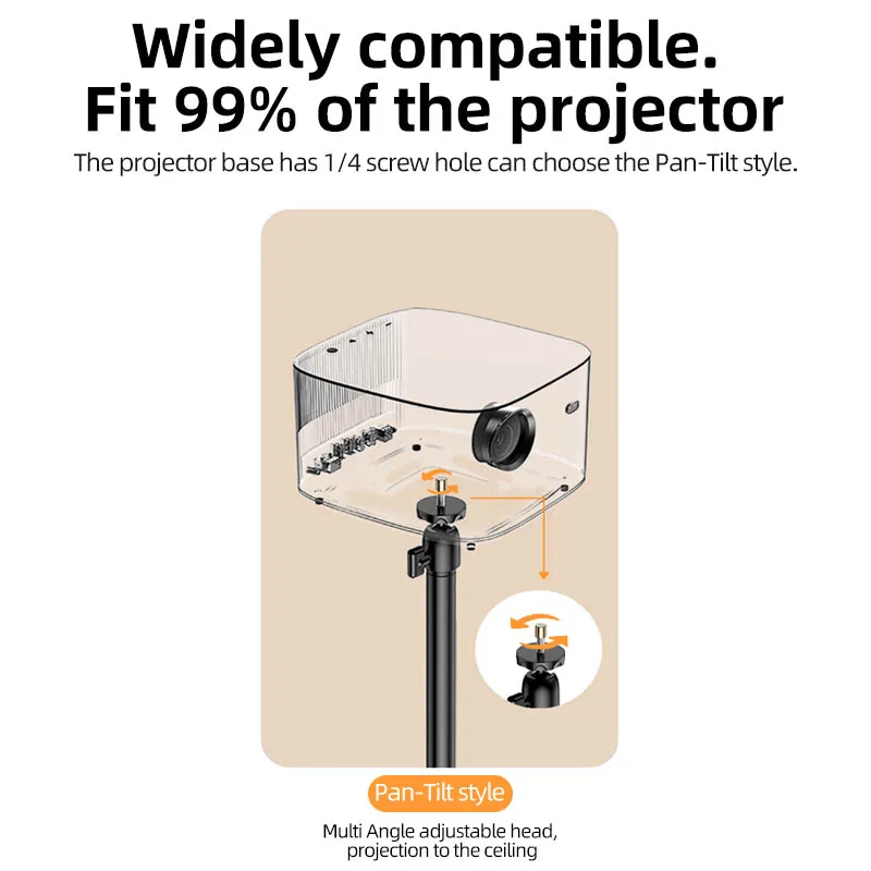 Upgrade Adjustable Projector Floor Stand Portable Desktop Bracket & Landing fixed style Projector Stand For company Home School