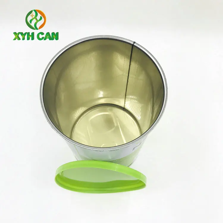 Eco-Friendly Metal Canister For Nuts Snack Peanut Walnut Packaging Colorful Empty Tin Glossy Food Grade For Candle Gift Candy