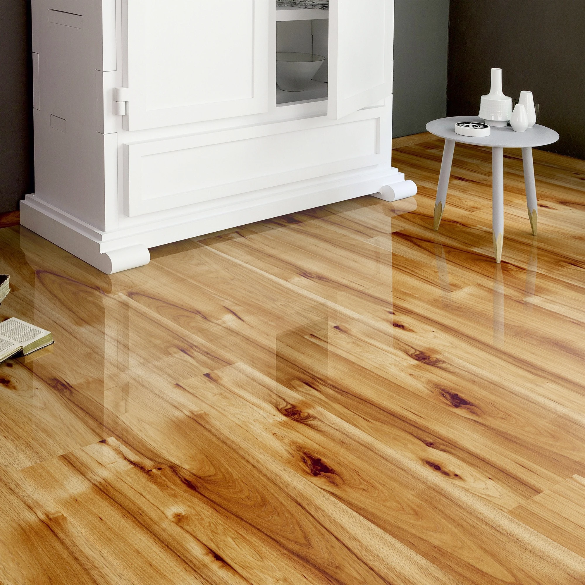 Wear Resistant Hdf Economic Wood 10mm 12mm Indoor Residential Wooden Laminate Flooring