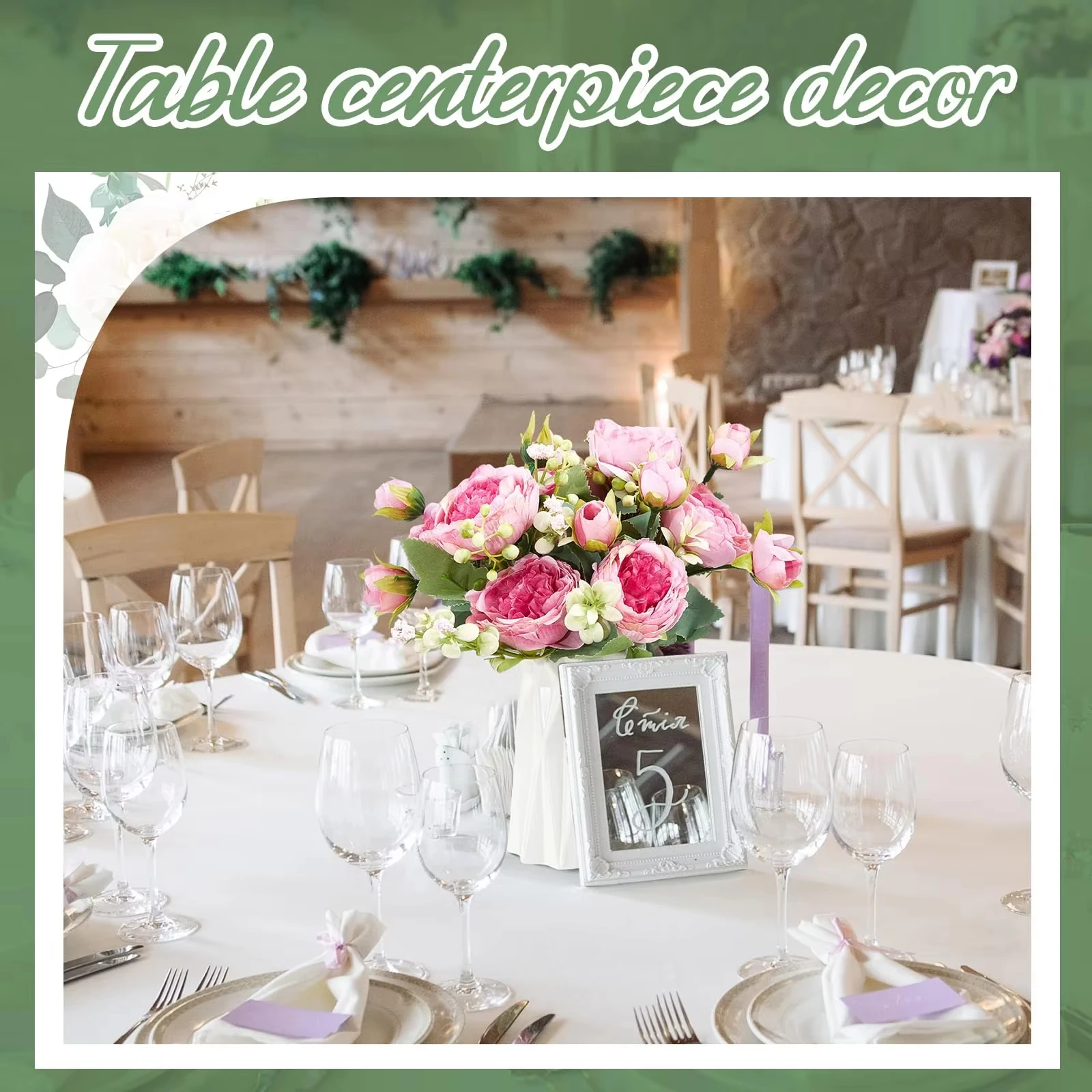 Wholesale Artificial Mix Bouquet Peony Rose Tea Bud Rosy Red Silk Peony Artificial Flowers