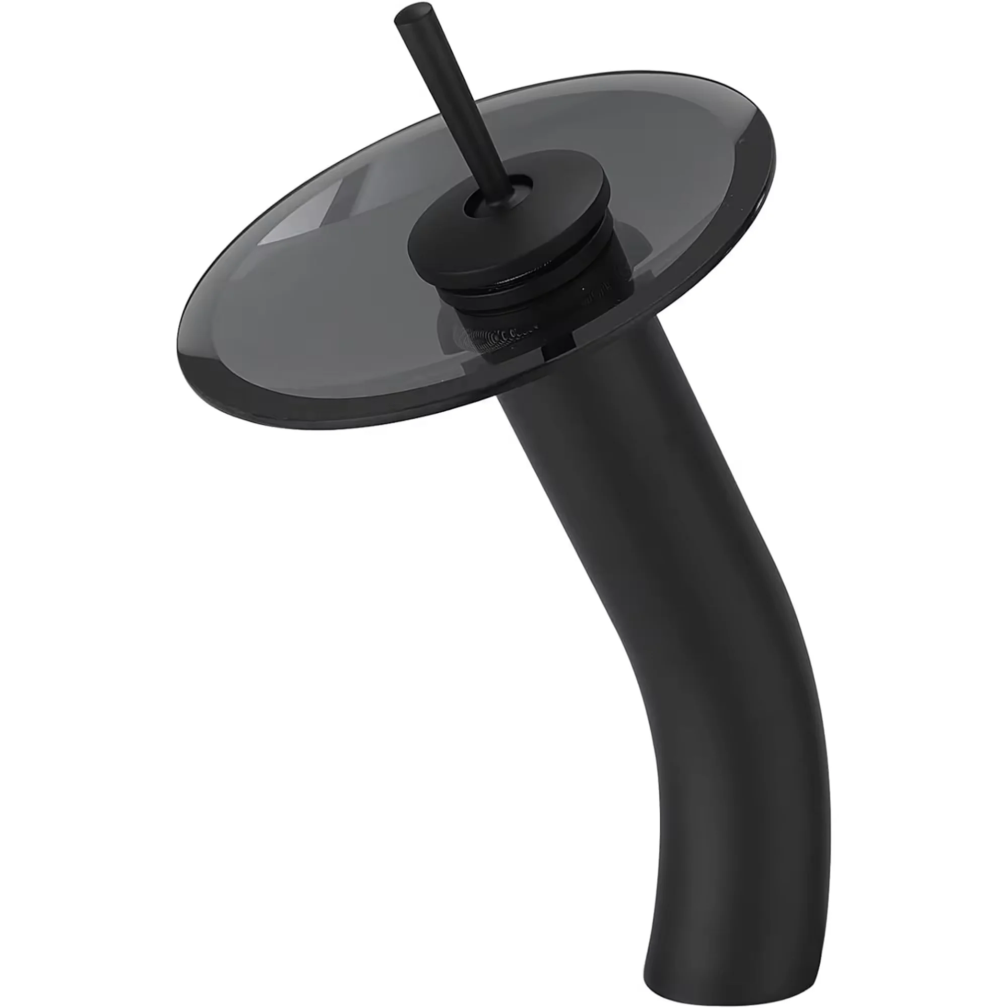 Kangrun New Launch quick installation Bathroom Basin waterfall sink taps faucets glass spout single handle mixer