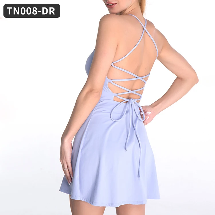Wholesale Womens Girls Dress Yoga Sport Dress Shorts Two-piece Tennis Skirts for Women Golf Skirts Women Tennis Skirt