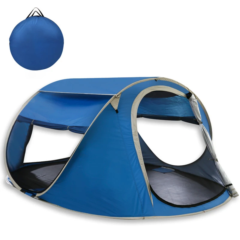Logo Color Weight Custom Carpas 4 Person Kamp Portable Foldable Outdoor Instant Pop Up Automatic Camping Tent For Travelling