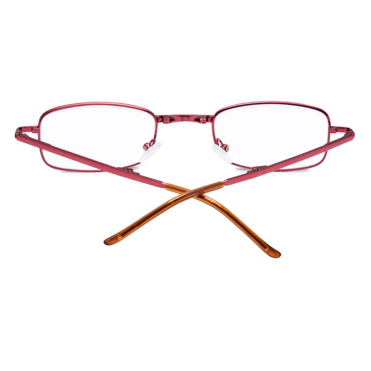 Unisex Metal Folding Readers Fold Magnify full Frame adjustable foldable reading glasses