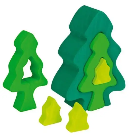Набор состоит из 6 предметов, пихта дерево укладчик силиконовые укладки пихта дерево игрушки для младенцев Детские Силиконовые ель укладчик