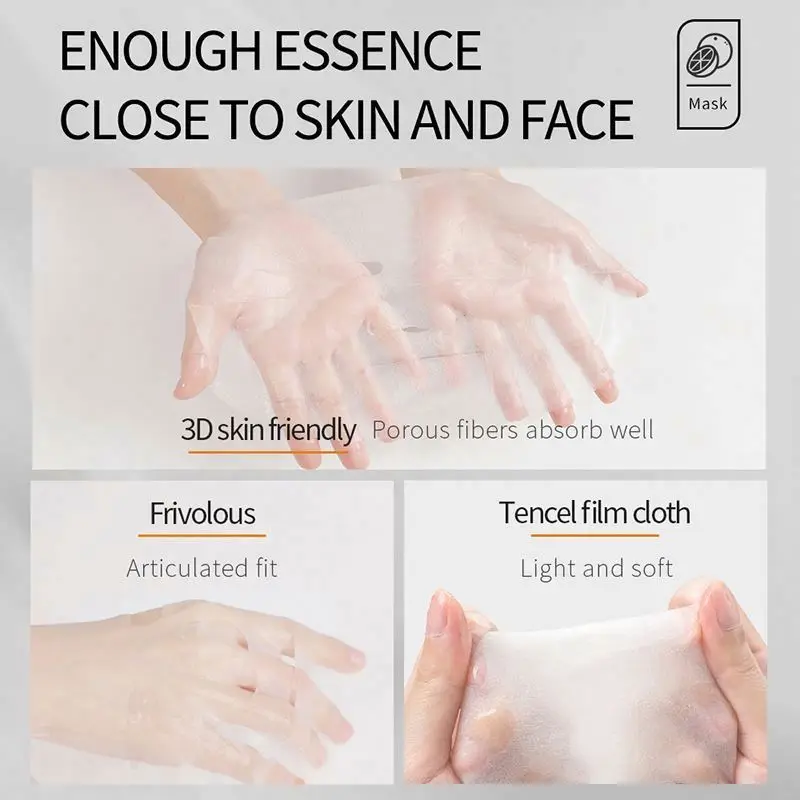 OEM Whitening SADOER wholesale herbal VC vitamin C face oil serum ampoule anti aging moisturizing facial mask gel skin care set