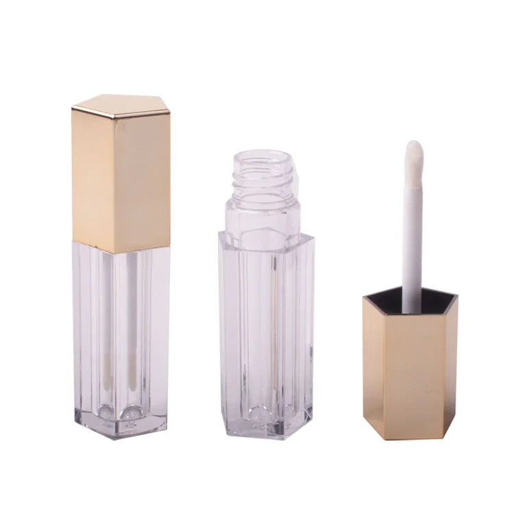 Онлайн в наличии, розовое золото, пустой тюбик для блеска для губ, высокое качество, 5 мл, контейнер для блеска для губ, контейнер для жидкой губной помады