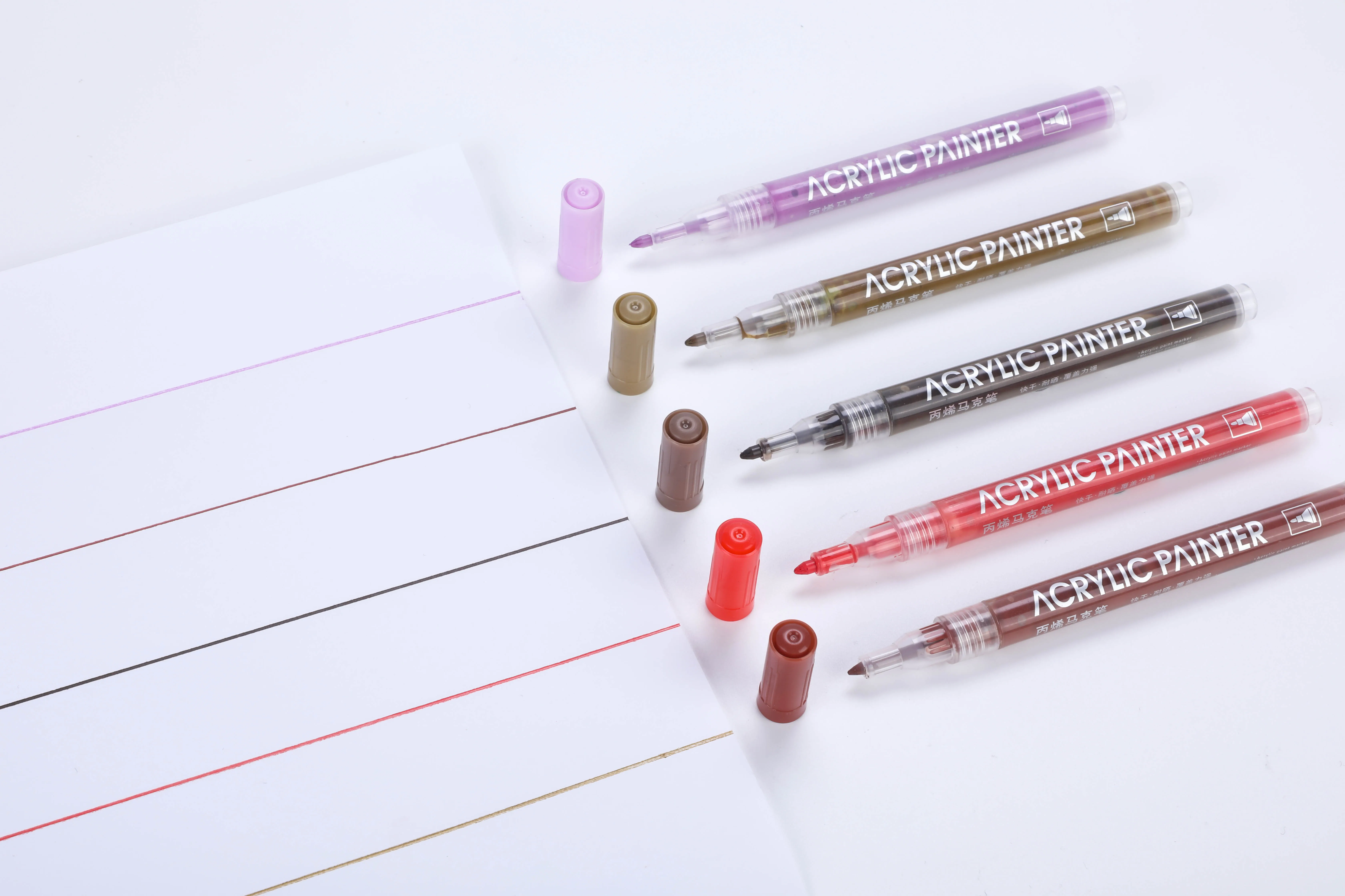 Hot Sale 12 24 36 Colors Set Multi Color Acrylic Paint Art Set Paint Pens Acrylic Markers