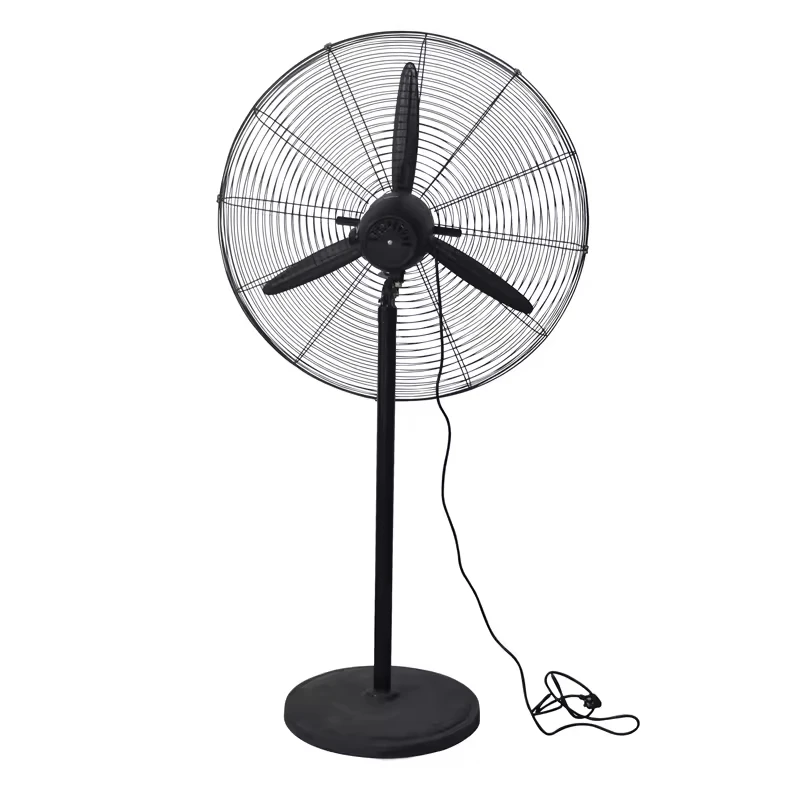 Summer Big Power Pedestal Fan  Standing Fan Industrial Fans High Speed Industrial Metal Black Motor FREE Standing AC 220V FV41