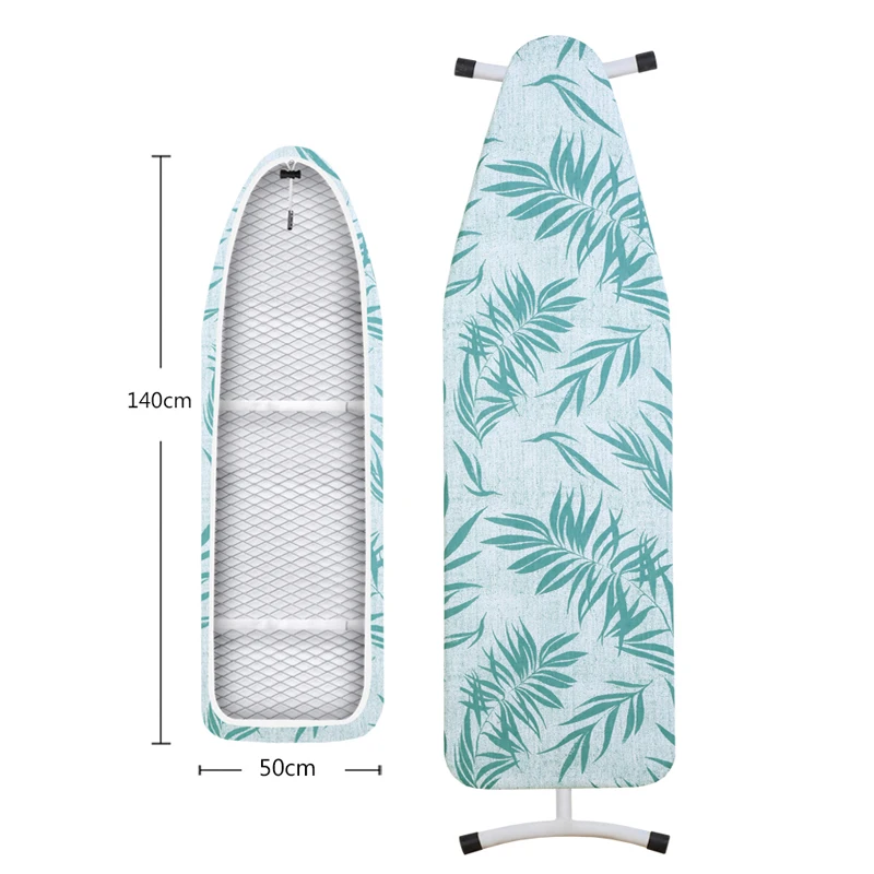 Чехол для гладильной доски, устойчивый к прижиганию, очень толстый Хлопковый чехол для утюга с подкладкой, термоотражающая прокладка для тяжелых условий 140x50 см