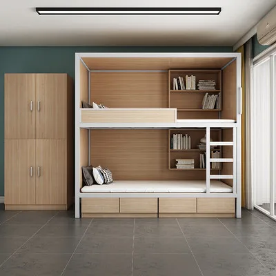 Sleep Capsule Pod Hotel Beds Capsule Hotel Manufacturer Single Bed with Storage Bunk Bed Container Metal Space Factory