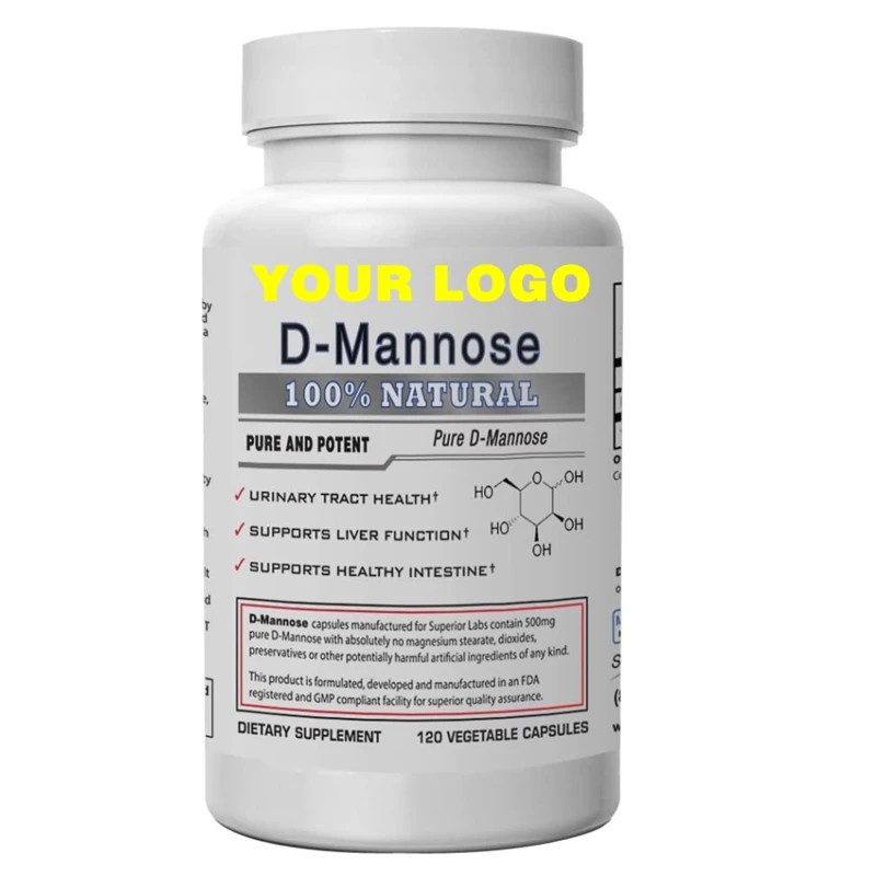 Фирменная пищевая добавка D Mannose в капсулах для улучшения здоровья мочевого тракта
