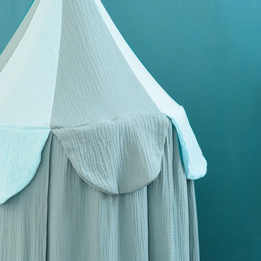 
Wholesale Round Dome Hanging Bed Curtain Customize Canopy Double Crepe Bed Mosquito Net 