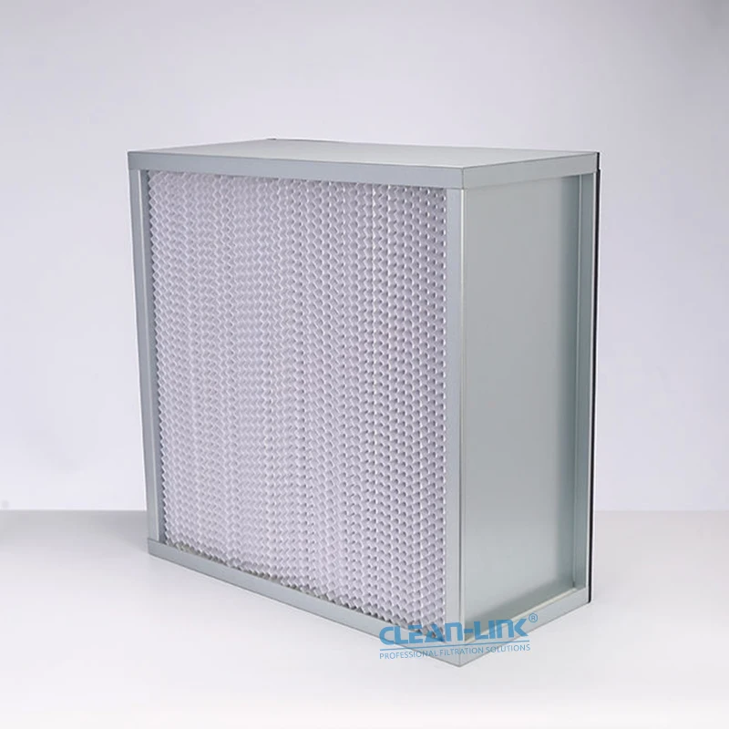 Manufacture High Efficiency Air Filter H13 H14 Laminar Flow Hood Deep Pleated Hepa Filter for Separator Ahu Ventilation System