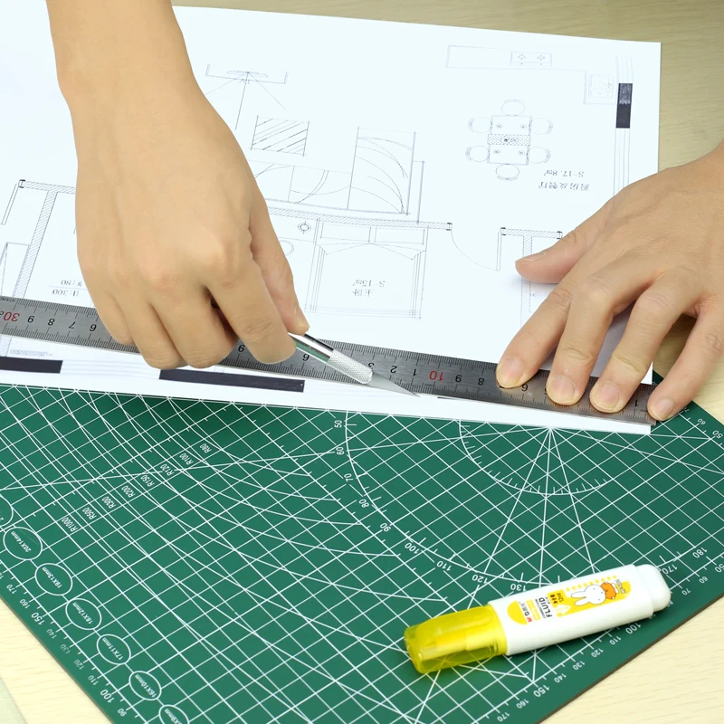 A2 A3 A4 A5 Self Healing PVC Non-slip Environment-friendly Cutting Mat For Sew