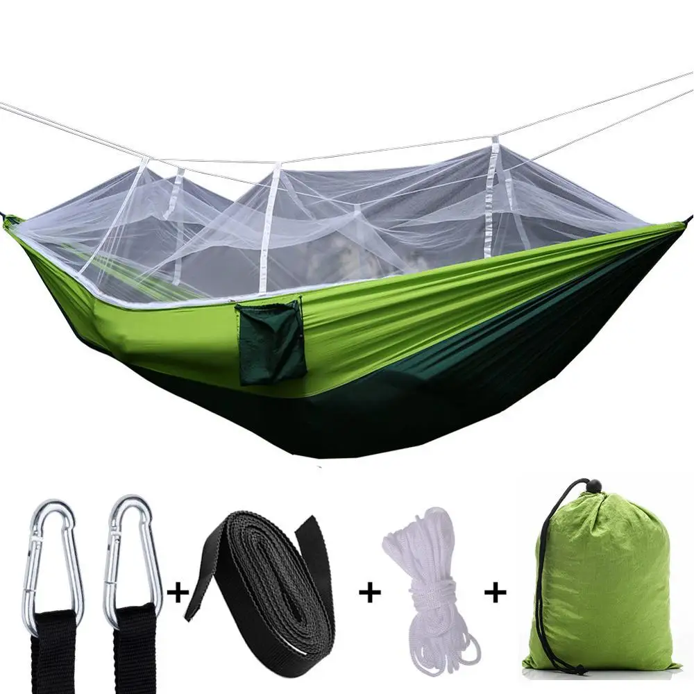 
Camping Hammock Mosquito Netting Hanging Sleeping Bed Swing 