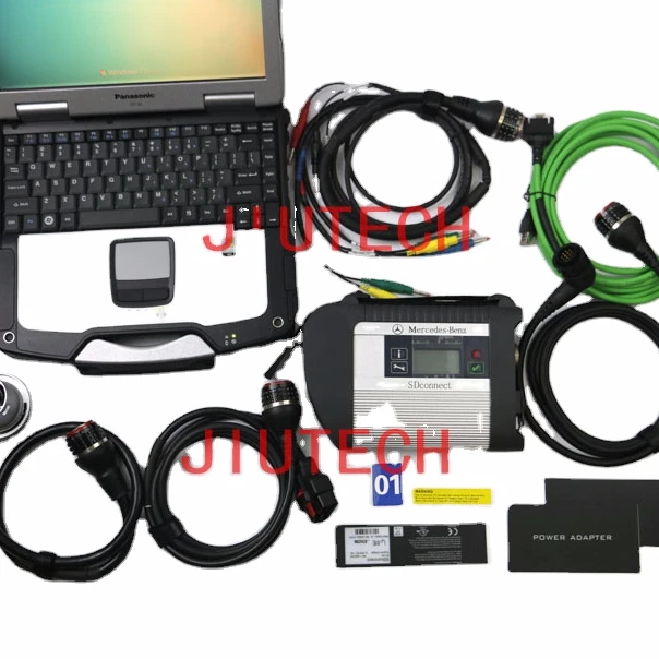  Полный комплект диагностики грузовика MB SD C4 Compact 4 с Panasonic CF30-диагностика Mercedes