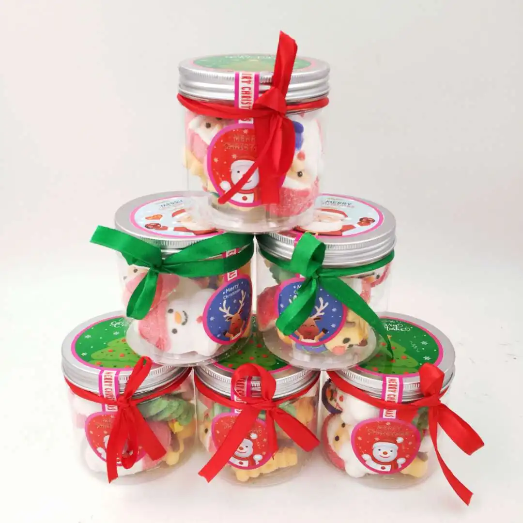 Christmas candy in bulk Santa Claus handmade cute little marshmallows