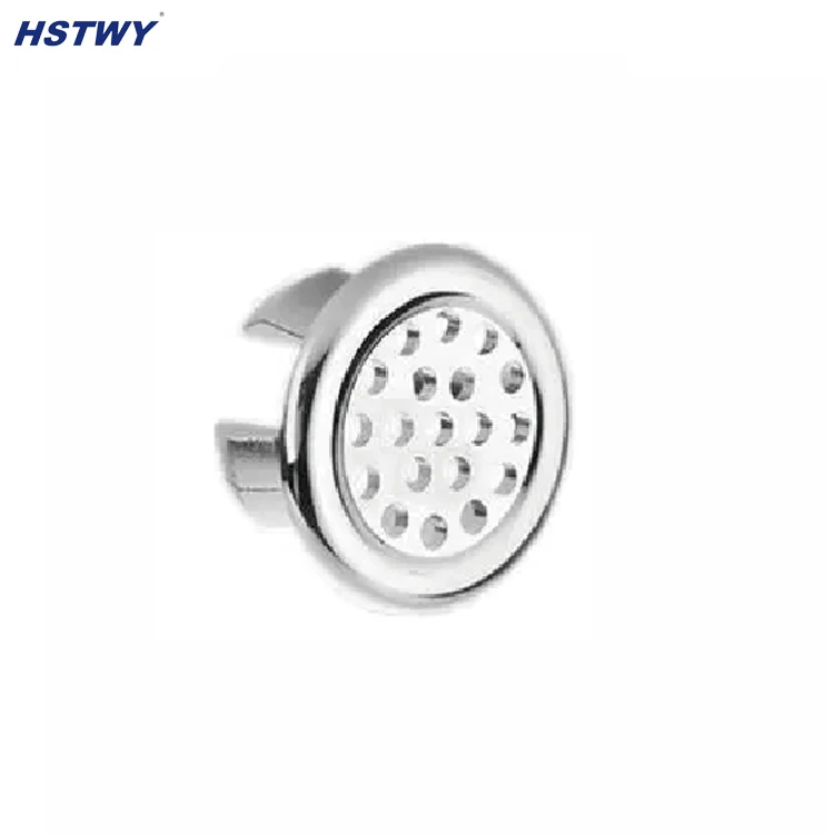 HQ111-2 Sanitary Artistic Sink Round Overflow Cover Ring Tidy Chrome Trim Bathroom Ceramic Basin Accessories