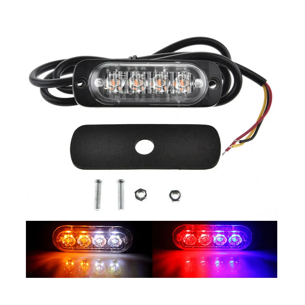 Emergency Strobe Lights for Trucks Amber Recovery Car Lighting Bar Grill Breakdown Flashing 12V24V amber led