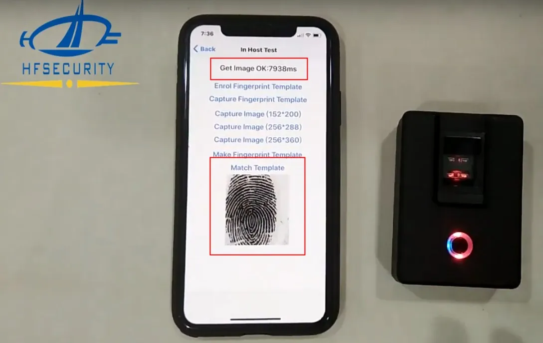 HF4000Plus  HFSecurity Digital ID Registration Wireless Optical Live Android IOS Fingerprint Scanner