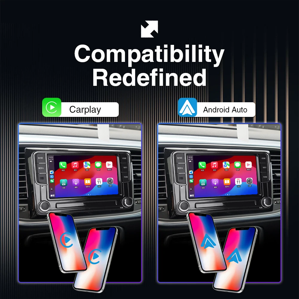 TOPSOURCE Заводская Автомагнитола RCD 360 Carplay автомобильное радио GPS стерео аудио для VW Golf 5 6 MK5 MK6 Polo Passat B6 B7 CC Tiguan Touran