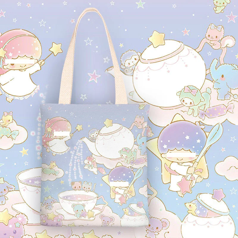 2024 Wholesale New KT Cat ins Small Fresh Cartoon Canvas Bag Female Student Shoulder Bag Simple Class Bag Large Capacity Handbag