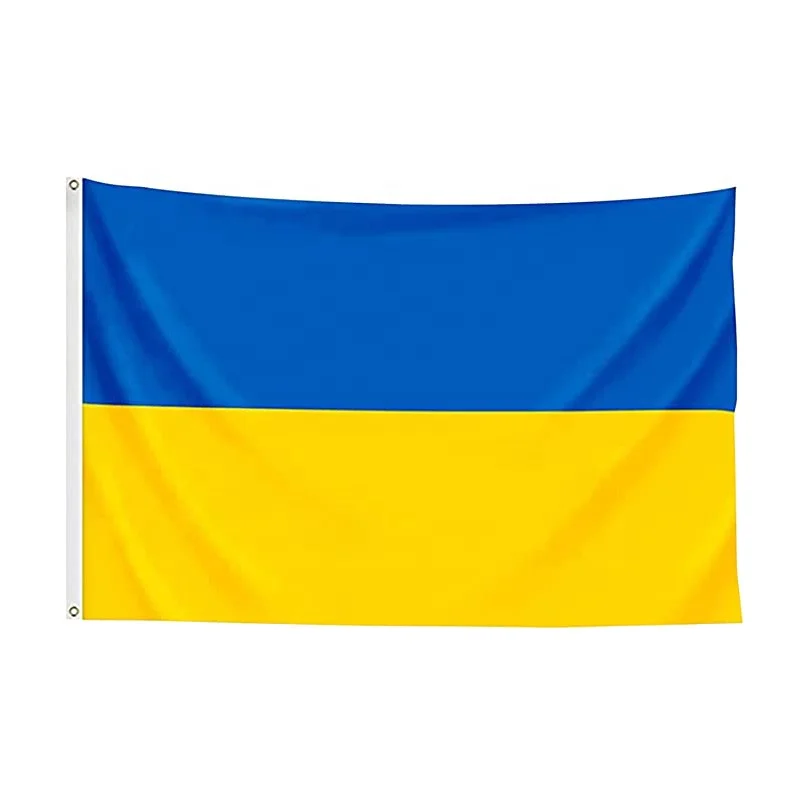 custom 3x5 Ft Double Stitched Polyester Fabric flag outdoor flag  ukraine flag for Pacifist