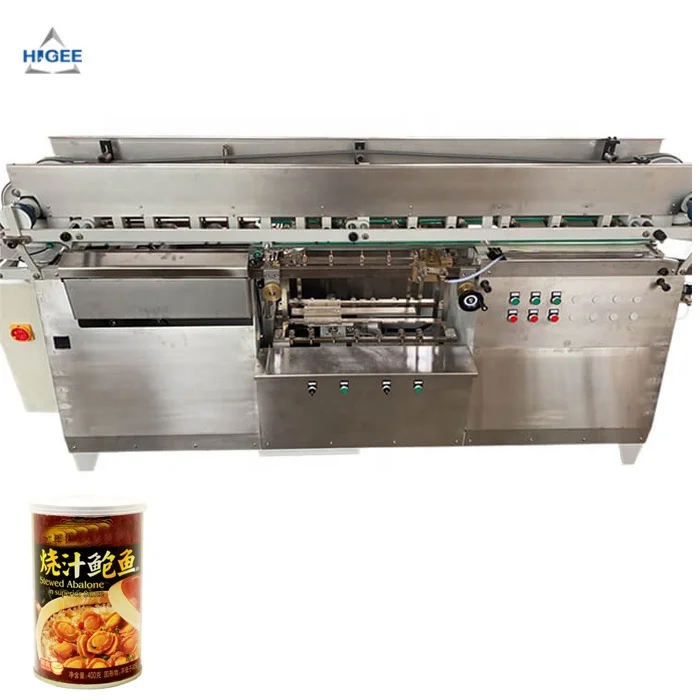 Metal can cold glue labeling machine for food canned food fish cold glue labeling machine horizontal labeling machine