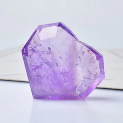 Wholesale Natural Heart Shape Amethyst Energy Healing Mineral Stone Crystals Heart for Wedding Gifts