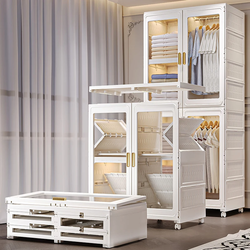 Rmier modern simple portable foldable detachable movable wardrobe storage cabinet modern style stable and reliable