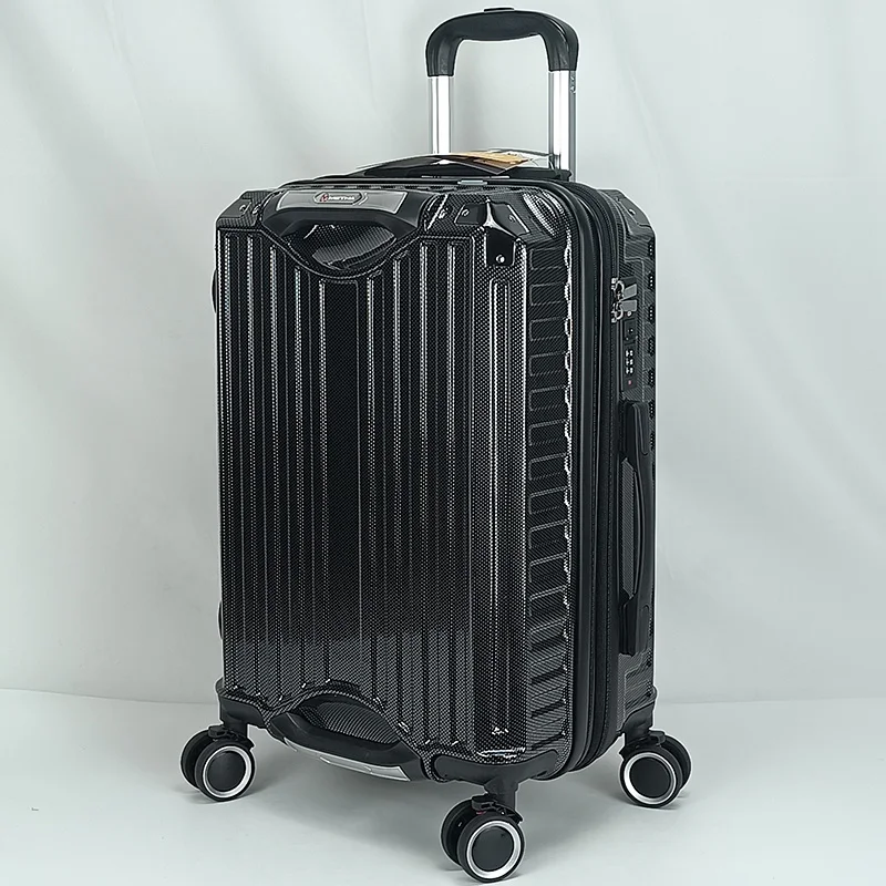 Hot Sale 2023 New Fashion Aluminum Frame Suitcase Sets With Cup Holder 3 piece trolley bag manufacturers