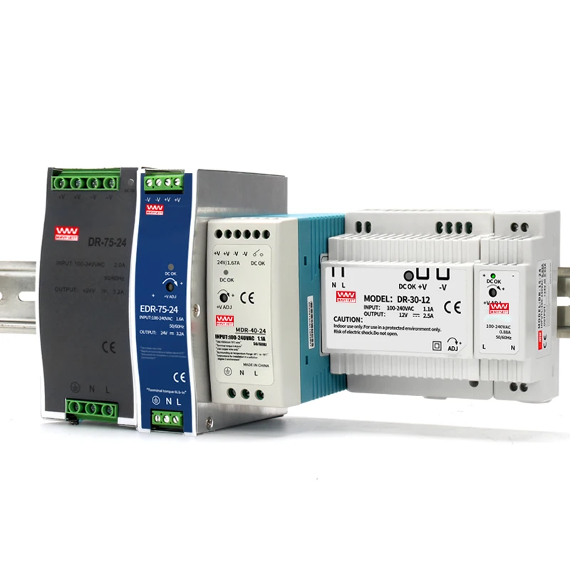 DR-15-12 15W 12V 1.25A 12V 15W Ac Dc Mini Din Rail Switching Power Supply for LED Driver