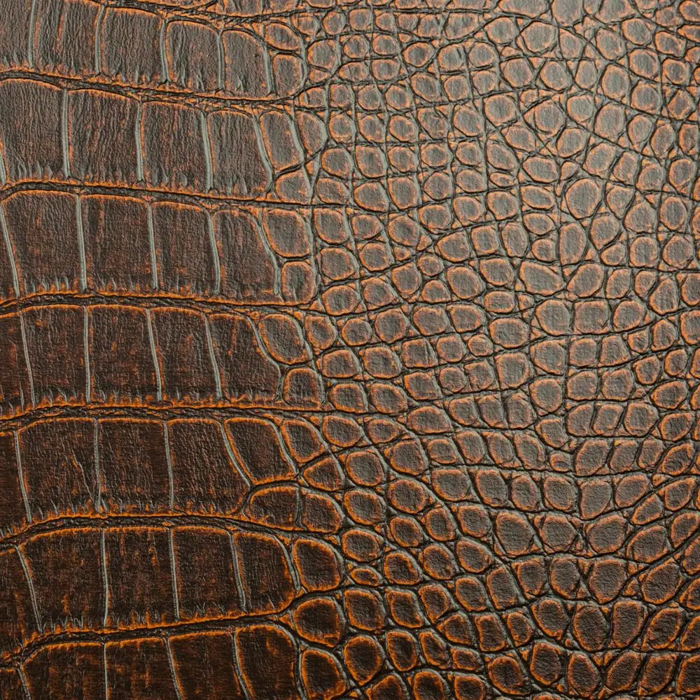 Artificial Leather for Men Shoes Embossed,customized Pattern CN;JIA Wholesale Crocodile Embossed Patent PU Artifical Leather PVC