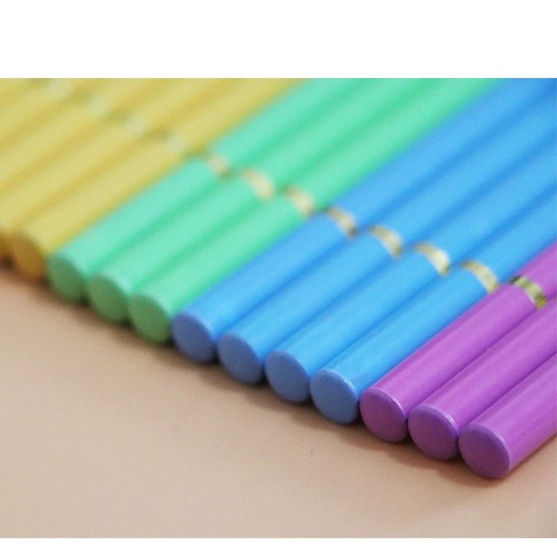 Wood Pencil Custom Logo Art Writing HB 2B Black Bag Cheap Set Body Good Lead Packing School Packaging Office Color Printing Type