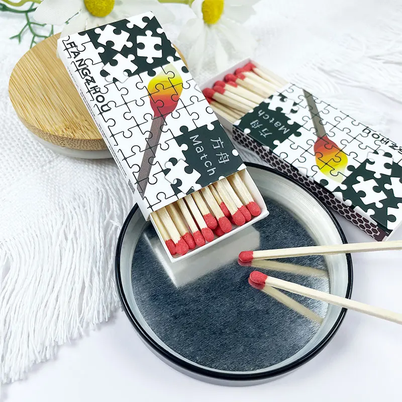 FZMATCH Safety match factory high quality puzzle illustration matchbox Safe and Ecological Materials Clean Customized Matches