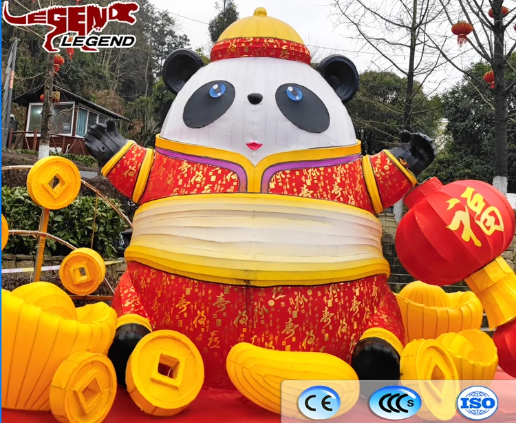 Panda God of Fortune Myths Fairy Tales Lantern Christmas Various Animal  Lantern Dinosaur