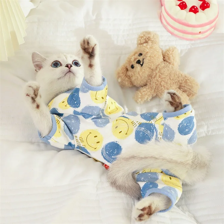 Hot Sale Cute High Elastic Four-legged Physiological Prevent Anti-mosquito Dog Pajamas Cat Dog Clothes Cat Hoodies Without Hats
