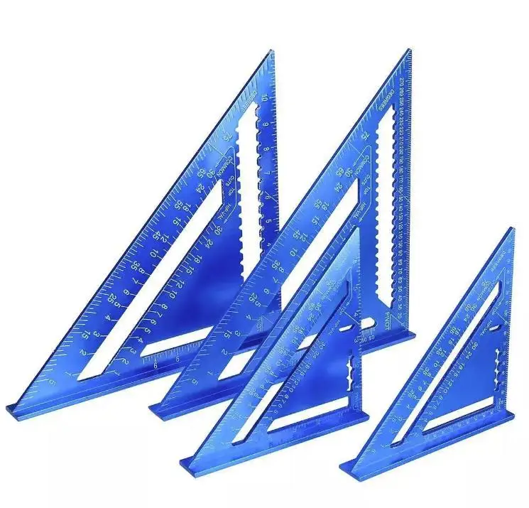 12 Inch Aluminum Alloy Rafter Square Tool Triangle Ruler Scale Triangular Ruler Speed Square