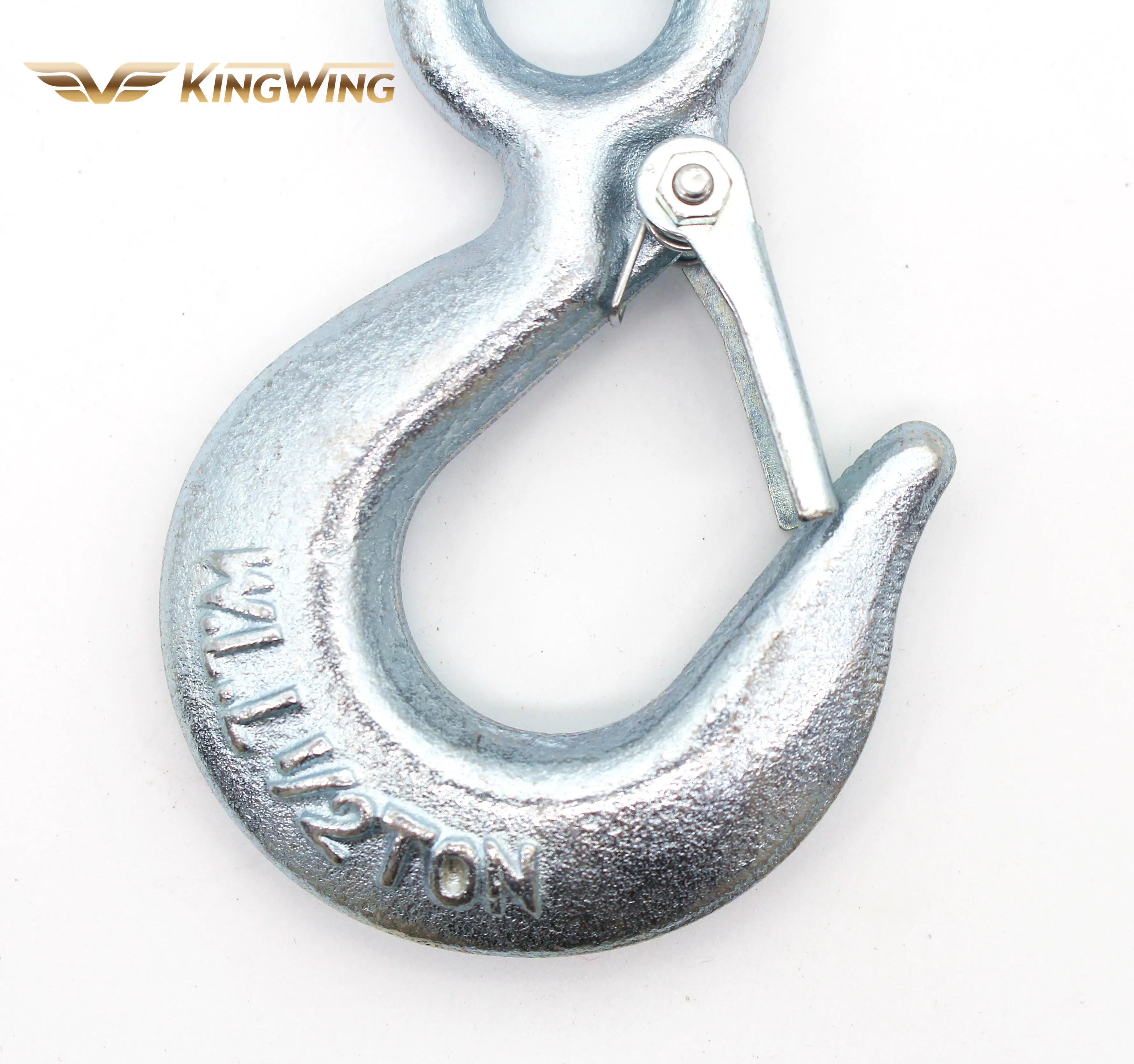 High strength Alloy Steel Carbon steel 320A 320C Painted Gavlvanized Drop Forged Lifting Eye Hooks with Safety catch