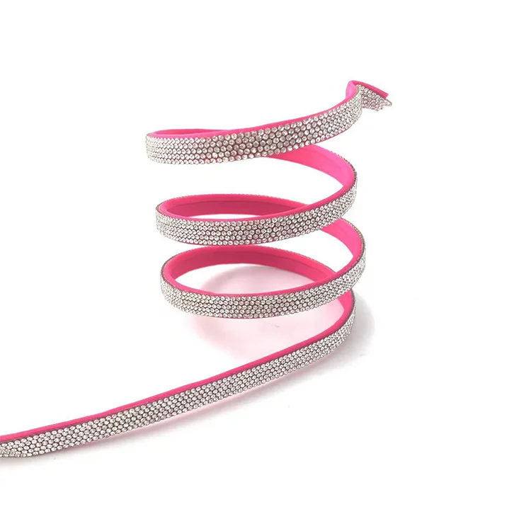 Shoe Boots Spare parts Fashion accessories rhinestone striped shoe decoration crystal rope