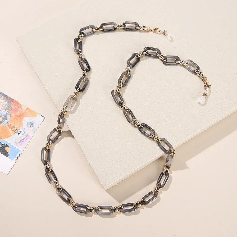 Fashion Eyeglass Sunglasses for Women Men Acrylic Anti-slip Lanyard Face Chain Adults