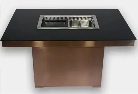 Smokeless Korean Bbq Grill And Hot Pot Table Electric Hotpot Barbecue Integrated Table