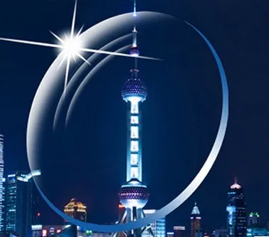 White lens CR-39 1.61 Acrylic Blue Cut Clear Single Vision HMC coating Optical Lenses