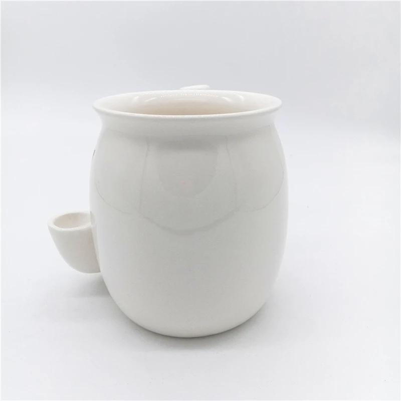 ceramic coffee mug with pipe mug tobacco wake and bake mugs for smoking